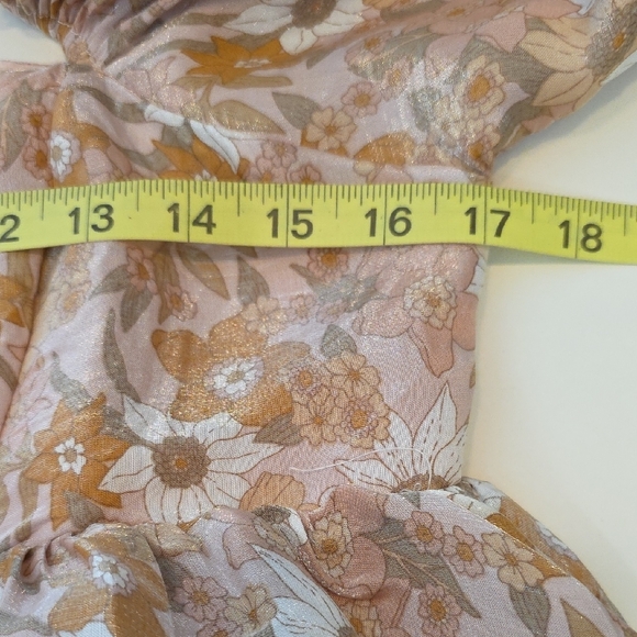 Storia Whimsical Floral Mini Babydoll Dress Fairycore Cottagecore Boutique Mediu - Picture 13 of 13